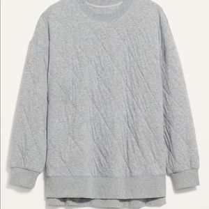 Old Navy Quilted Tunic Sweatshirt